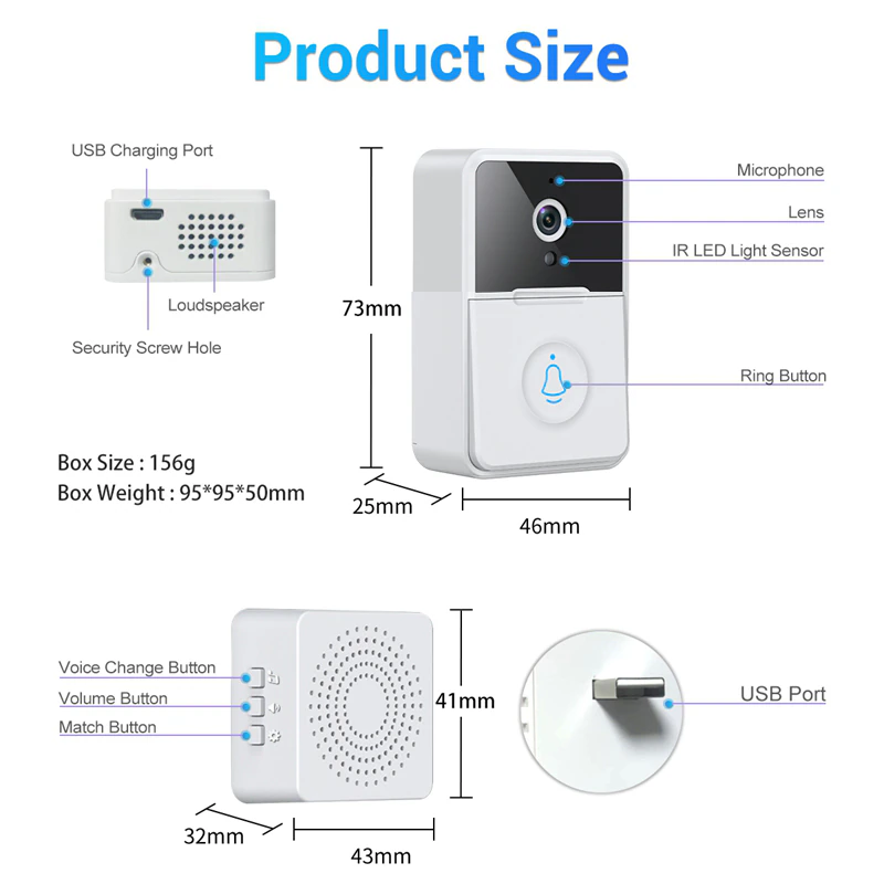 Smart WiFi Video Doorbell