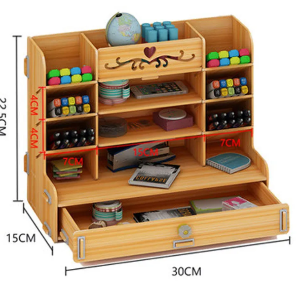Wooden Desktop Organizer
