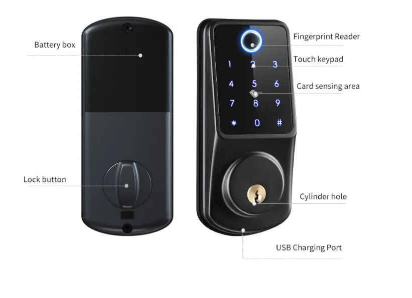 Password Fingerprint App Control Lock