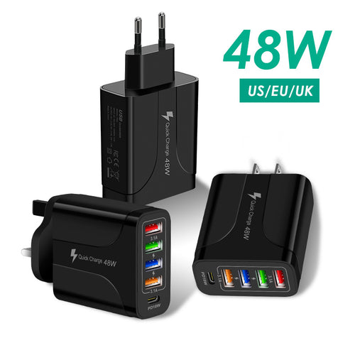 5-in-1 Multi-Interface Fast Charger