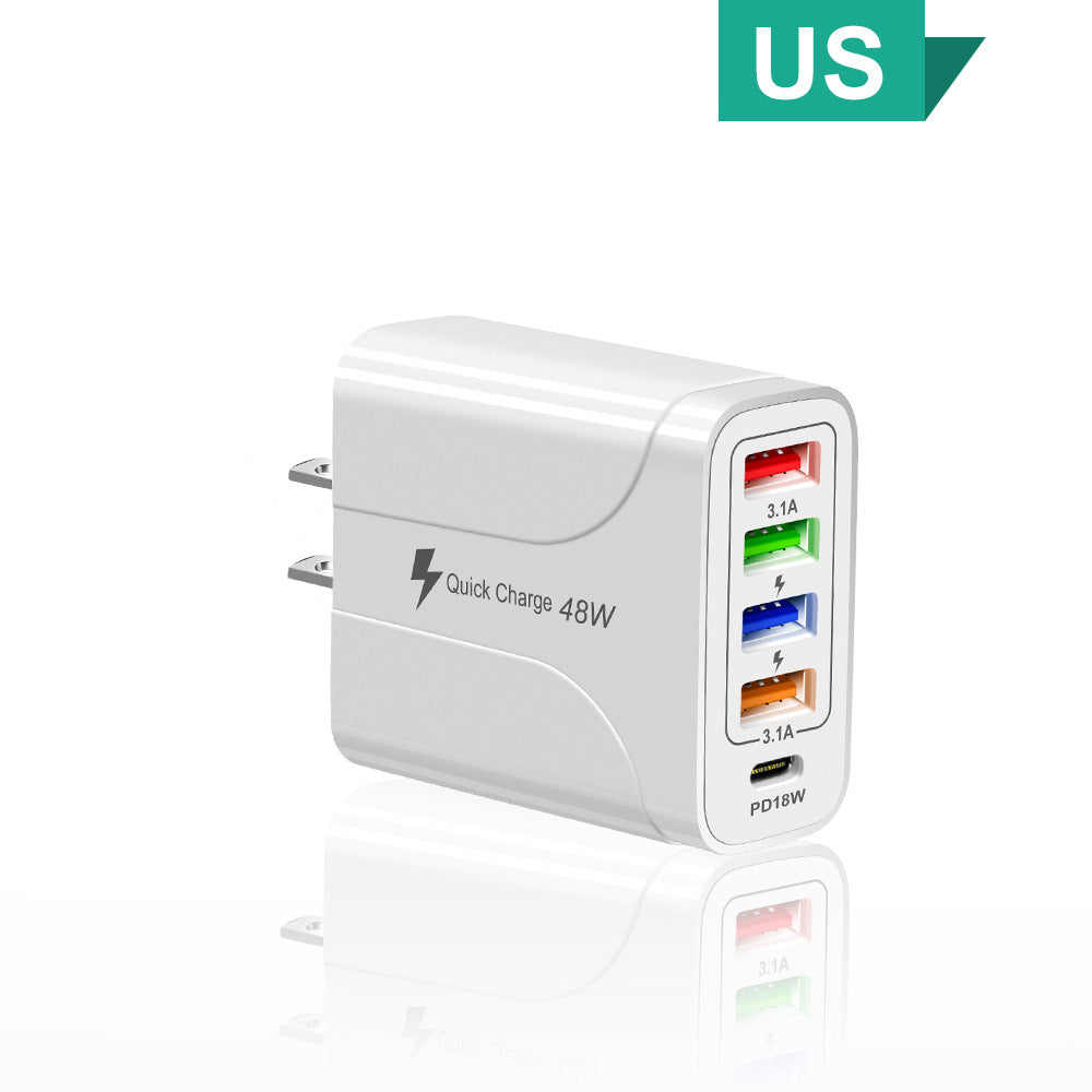 5-in-1 Multi-Interface Fast Charger