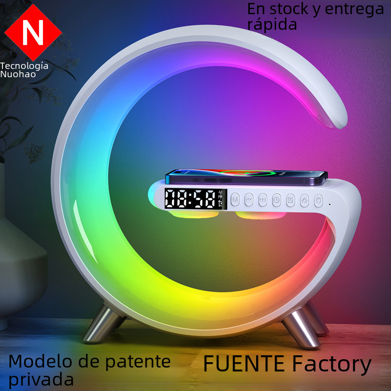 Bluetooth Speaker with Clock Light