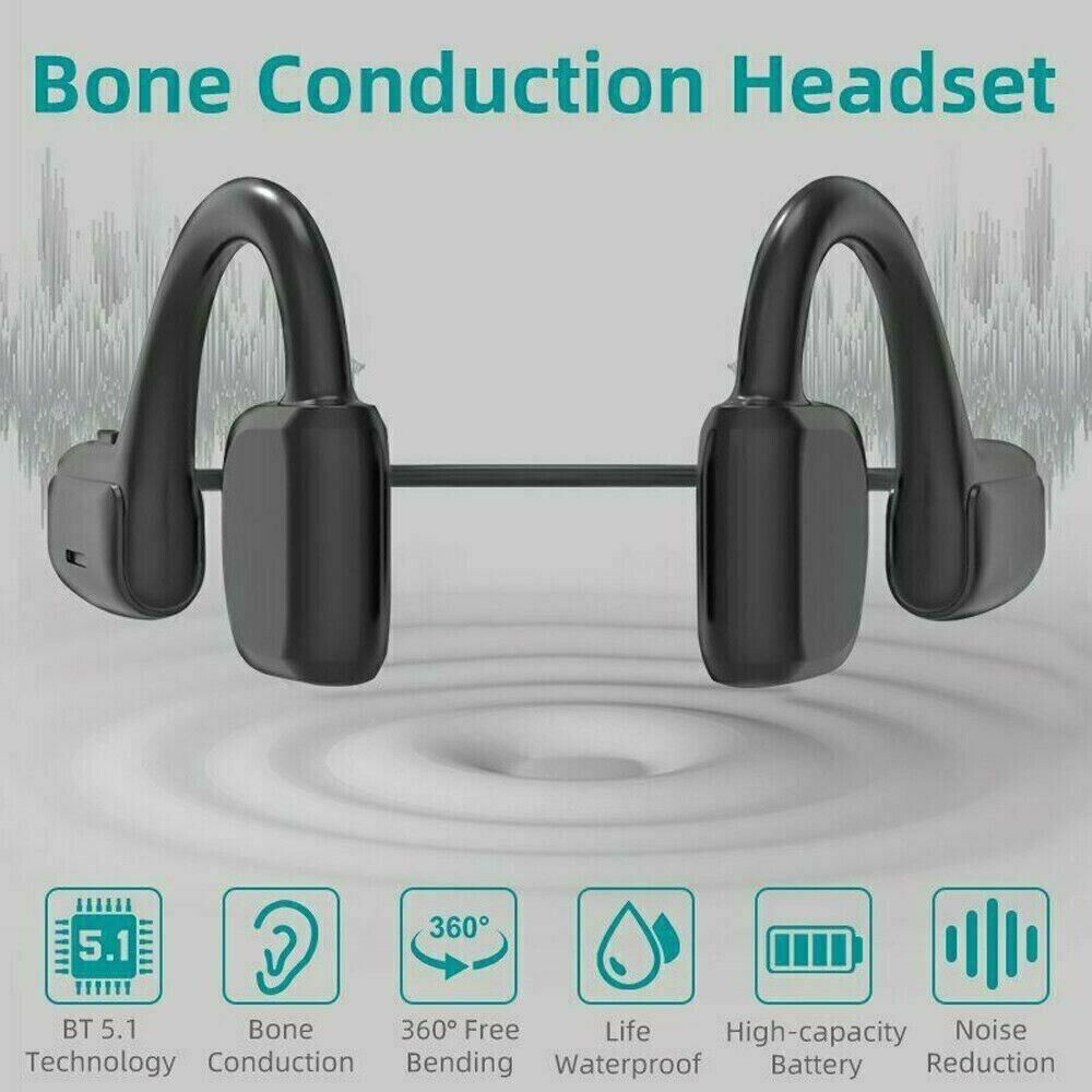 Bone Conduction Bluetooth Headphones