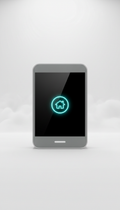 Smart home automation hub with glass touch interface