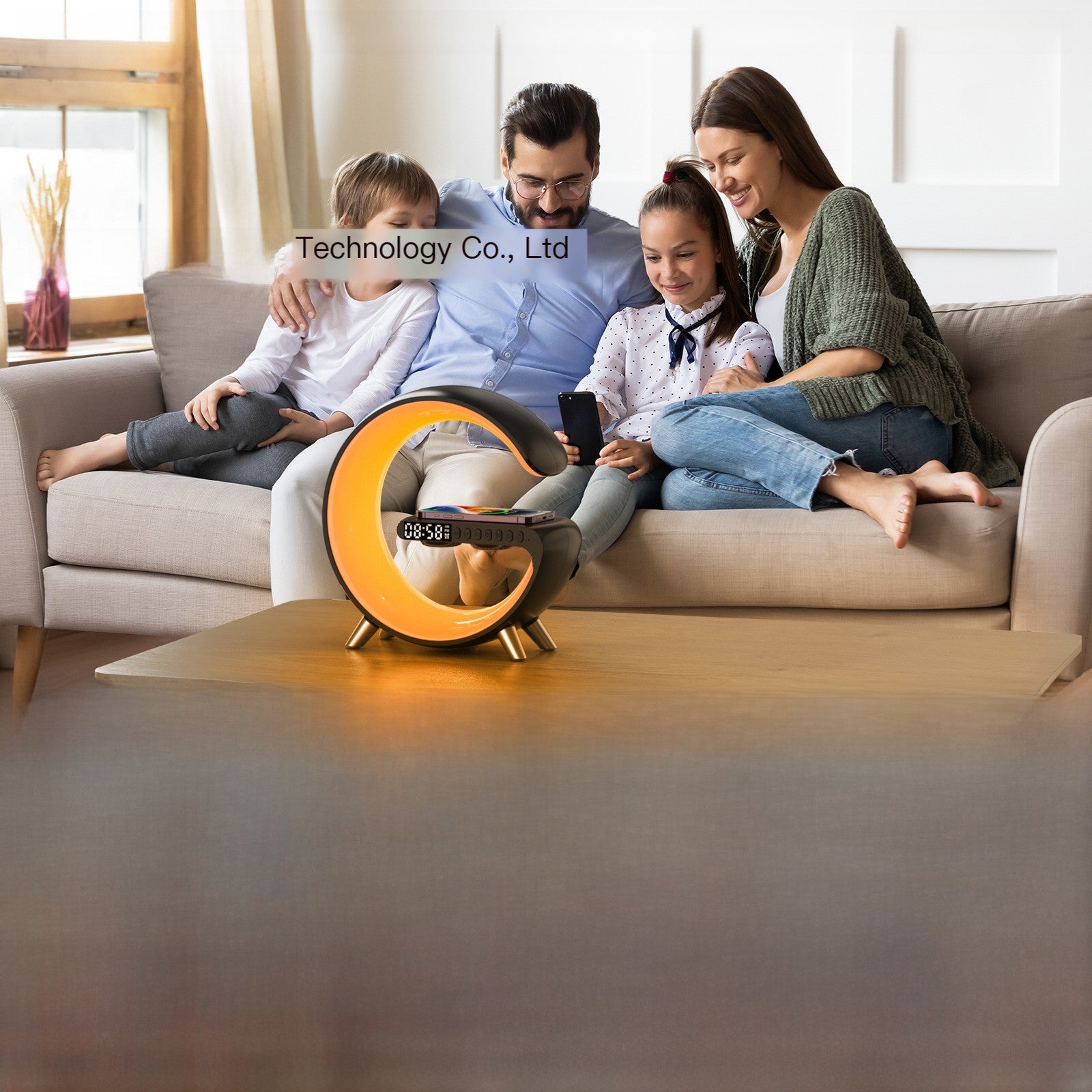 Bluetooth Speaker with Clock Light
