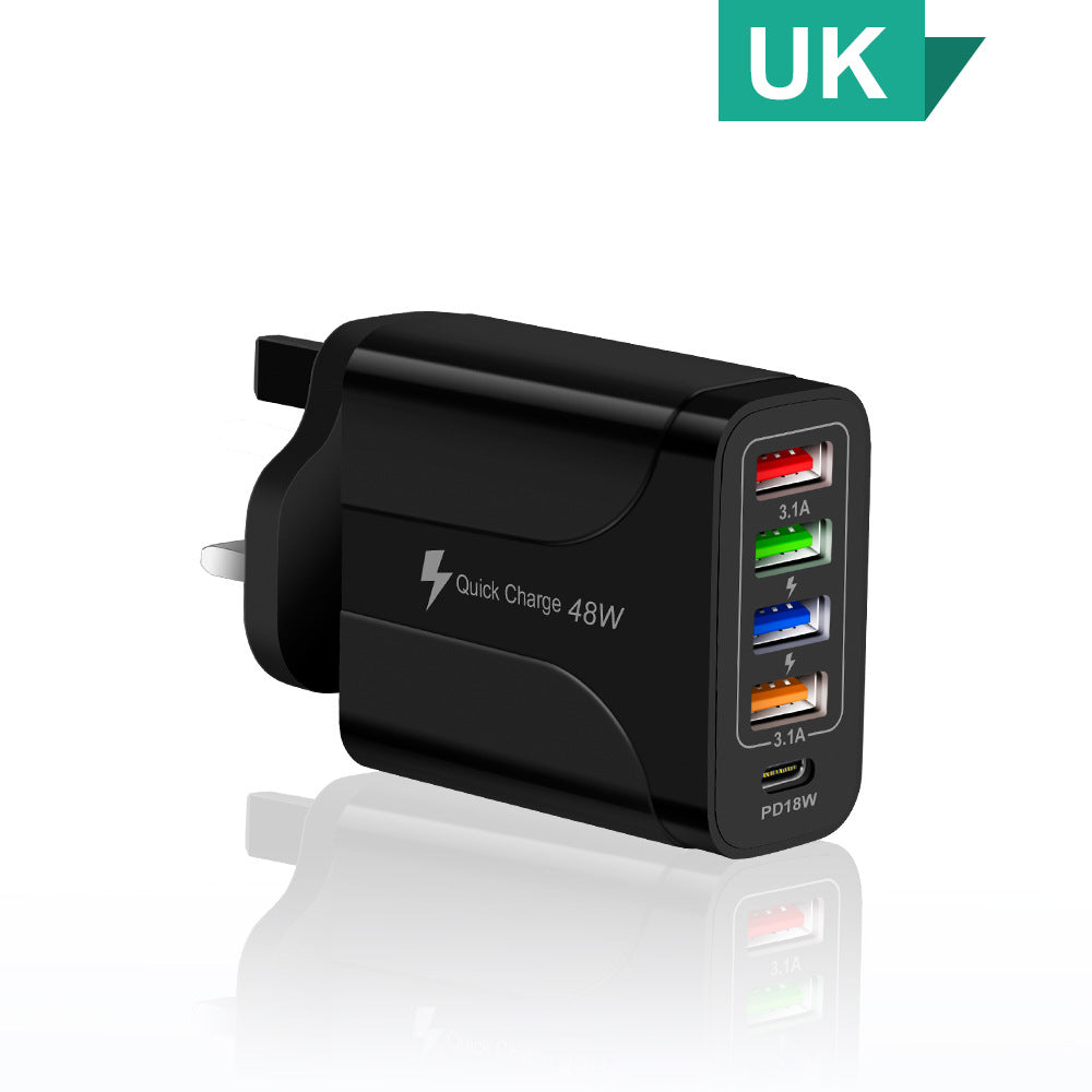 5-in-1 Multi-Interface Fast Charger
